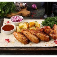 Шашлык из куриных крыльев Фото