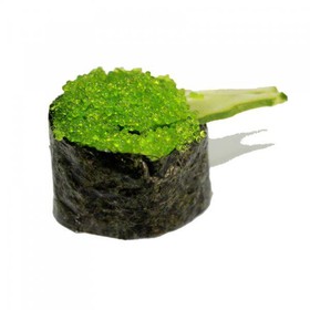 Гункан с зеленой икрой тобико - Фото