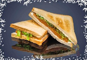 Сэндвич с слабосоленым лососем - Фото
