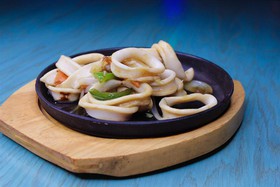 Кальмары wok - Фото