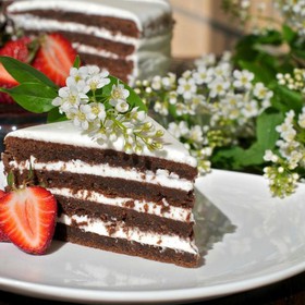 Фирменный черёмуховый торт - Фото