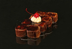 Шоколадный ролл в блинчике - Фото