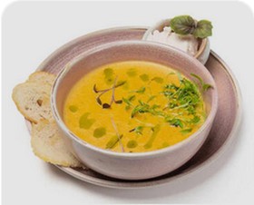 Крем-суп кукурузный с паштетом - Фото