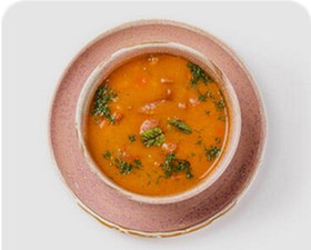 Томатный суп с охотничьими колбасками - Фото