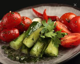 Огурцы и томаты быстрого посола - Фото