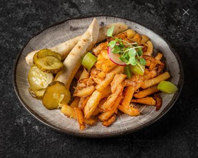 Колбаски с жареным картофелем (индейка) - Фото