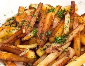 Картофель жареный с куриным филе - Фото