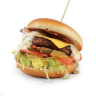 Бургер с беконом Фото