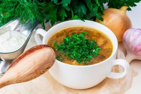 Грибной суп с опятами - Фото