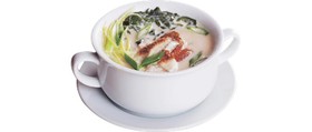 Сливочный суп с угрем - Фото