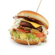 Бургер с беконом Фото