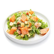 Цезарь с форелью салат Фото