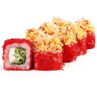 Ролл с сырным снежным крабом Фото
