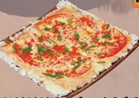 Суси-пицца с лососем - Фото