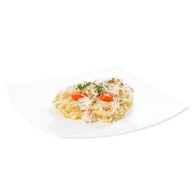 Спагетти с лососем - Фото