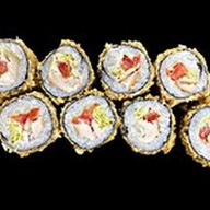 Жареный ролл цезарь с курицей Фото
