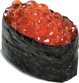 Суши с икрой лосося (гункан) - Фото