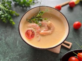 Крем-суп с креветками - Фото