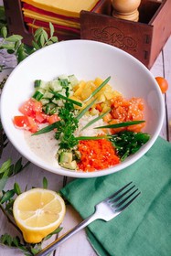 Поке с лососем - Фото