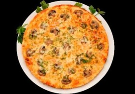 Пицца "Шампиньоны с сыром" - Фото