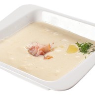Сырный крем-суп с беконом Фото