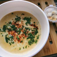 Сырный суп-крем с цыпленком Фото
