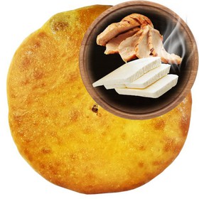 Осетинский пирог с курочкой и сулугуни - Фото