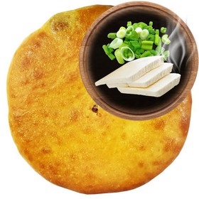 Осетинский пирог с зеленым лучком,сыром - Фото