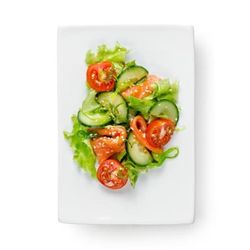 Салат с лососем - Фото