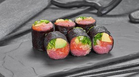 Сашими ролл с тунцом и лососем - Фото