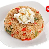 Рис с овощами и яйцом Фото