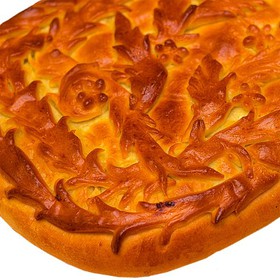 Пирог с беконом, сыром гауда, чесноком - Фото