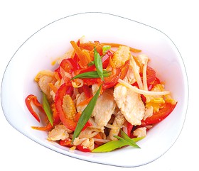 Китайский салат с курицей и овоща - Фото
