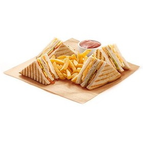 Клаб-сендвич с ветчиной - Фото
