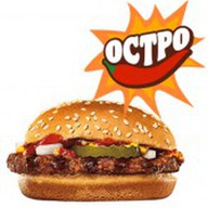 Острый гамбургер Фото