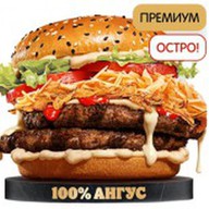 Острый ангус 4 сыра двойной Фото