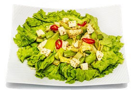 Жареный салат с сельдереем - Фото