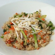 Теппаньяки рис с овощами ланч Фото