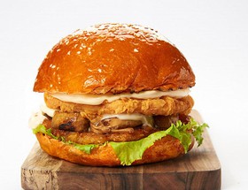 Каннам бургер с грибным соусом - Фото