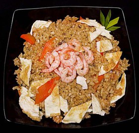 Рис жареный с креветкой - Фото