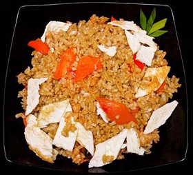 Рис жареный с  овощами - Фото