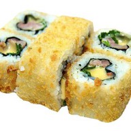 Тёплый ролл с курицей Фото