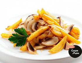 Картофель с грибами и луком - Фото