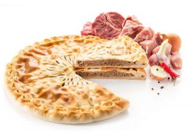 Пирог с говядиной и свининой - Фото