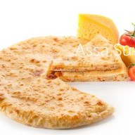 Пирог с осетинским сыром и помидорами Фото