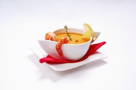 Крем-суп с креветками - Фото