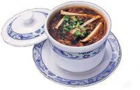 Кисло-острый суп с курицей и тофу - Фото