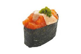 Острая суши лосось - Фото