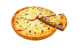 Киш пикантный с начинкой из фарша - Фото