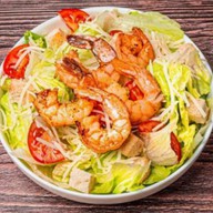 Цезарь с креветками салат Фото